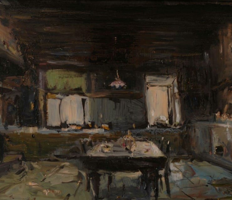 Douwe Elias - Keuken - 2017 - olieverf op paneel - 30 x 40 cm
