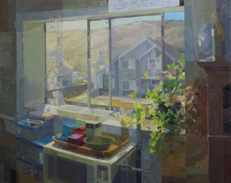 Zoey Frank - Window in the Afternoon - 2017 - olieverf op paneel - 89 x 112 cm