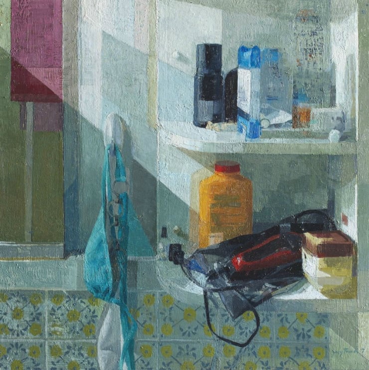 Zoey Frank - Bathing Suit - 2017 - olieverf op paneel - 50 x 50 cm