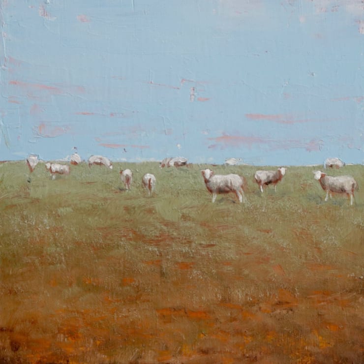 Nicolas Sanchez - Midwest dreams (II) - 2017 - olieverf op paneel - 15 x 15 cm