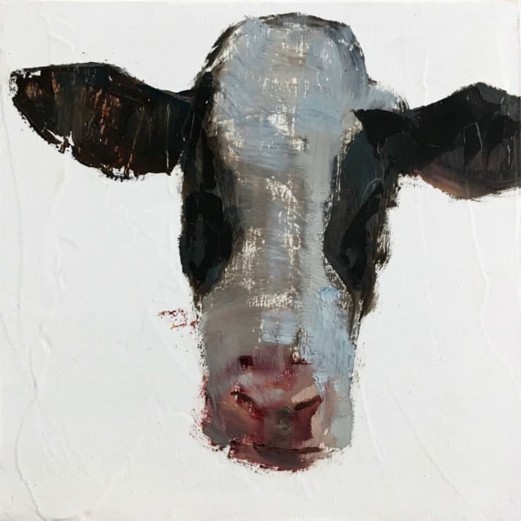 Nicolas Sanchez - Pull (I) - 2017 - olieverf op paneel - 20 x 20 cm