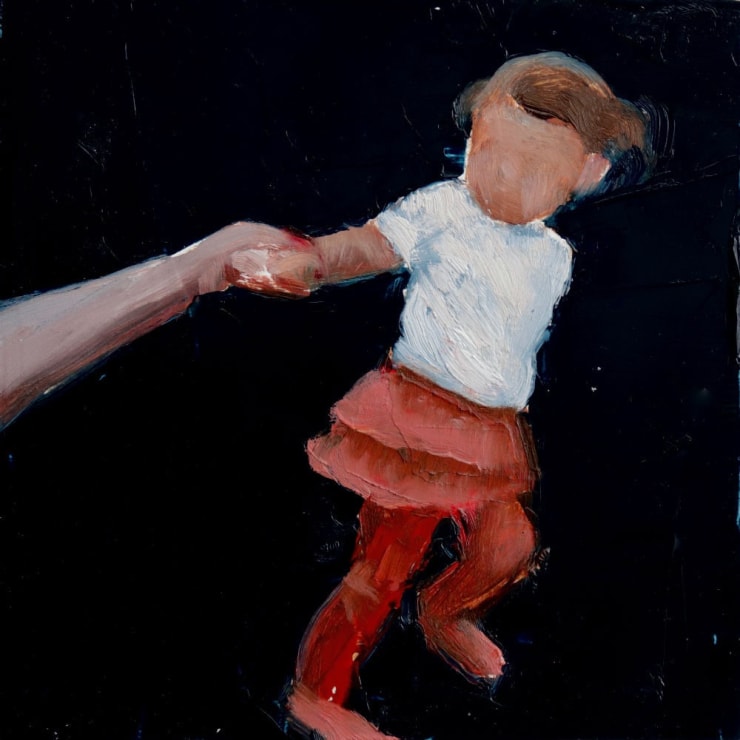 Nicolas Sanchez - Tug - 2017 - olieverf op paneel - 15 x 15 cm