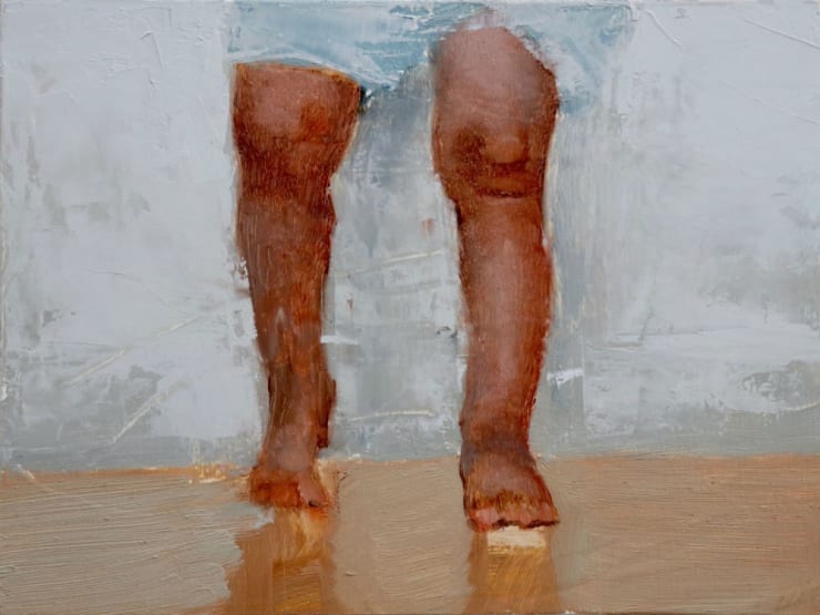 Nicolas Sanchez - Upright - 2017 - olieverf op paneel - 15 x 20 cm