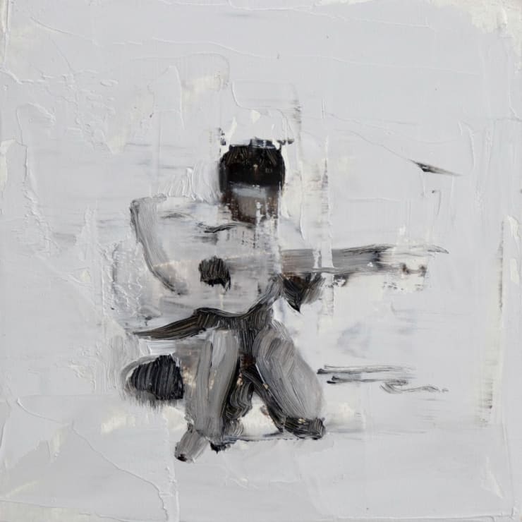 Nicolas Sanchez - Young Tio - 2017 - olieverf op paneel - 15 x 15 cm