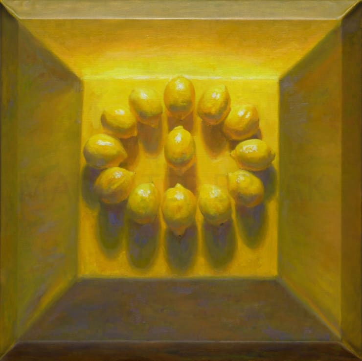 Mario ter Braak - Kringen III - 2016-2017 - olieverf op doek - 75 x 75 cm