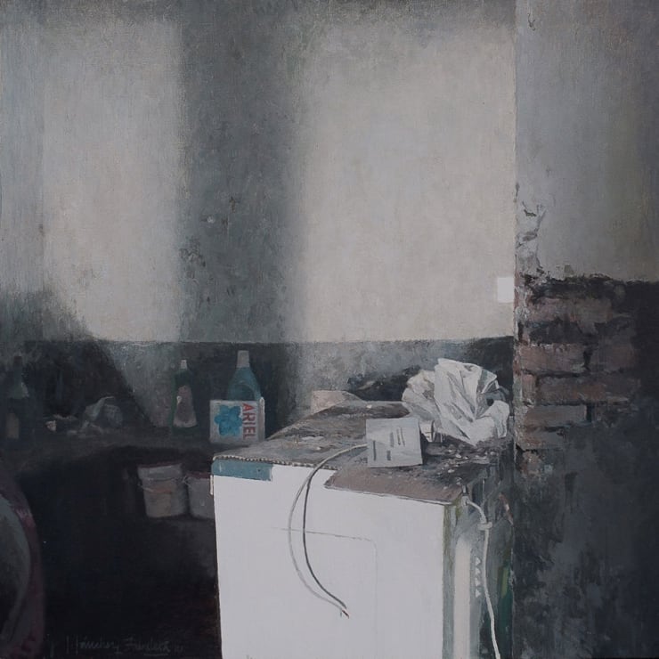 Joseba Sánchez Zabaleta - Ariel - 2016 - olieverf op paneel - 30 x 30 cm