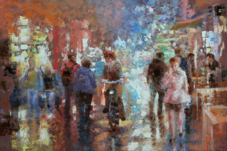 Peter Hartwig - Avond - 2016 - olieverf op linnen - 80 × 120 cm