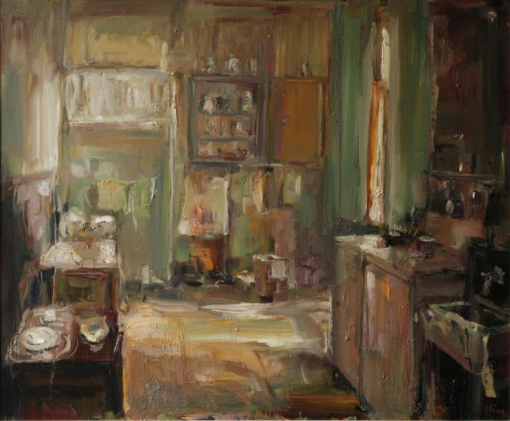 Douwe Elias - Keukentje - 2016 - olieverf op doek - 100 × 120 cm