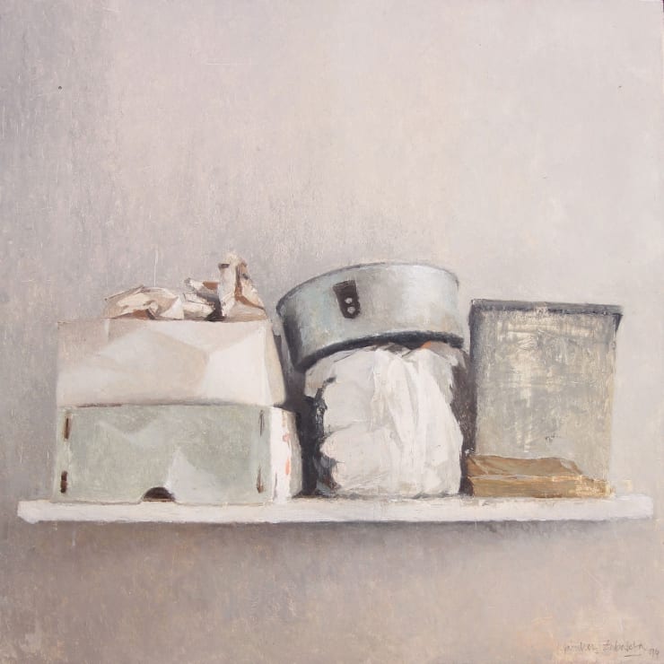 Joseba Sánchez Zabaleta - Estante - 2016 - olieverf op paneel - 30 x 30 cm