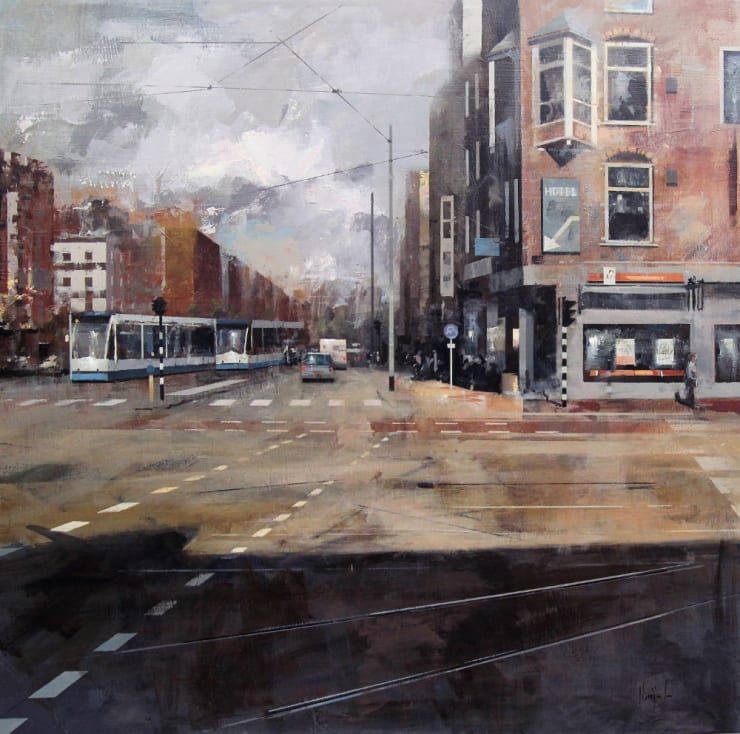 Urréjola - Sunny morning - 2016 - olieverf op doek - 90 × 90 cm