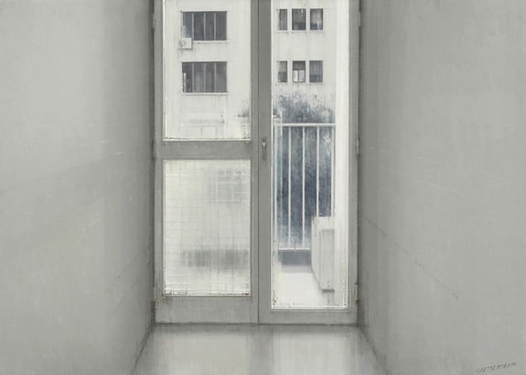 Carlos Morago - Salida a la terazza - 2016 - olieverf op paneel - 50 x 70 cm