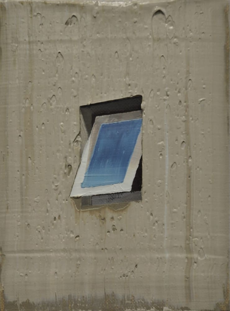 Hendrik Voerkel - Fenster I - 2016 - Olie op doek - 18 x 13 cm