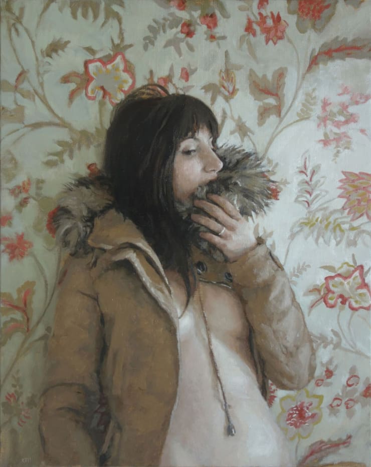 Rafel Bestard - Fur Eating - 2015 - olieverf op doek - 92 x 73 cm