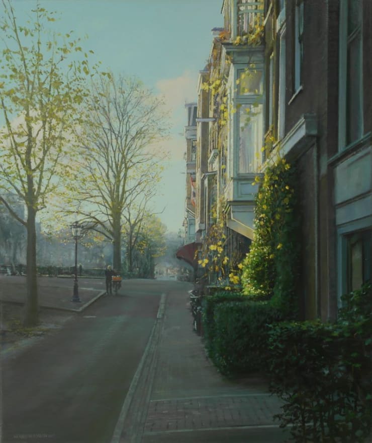 Gerard Huysman - Witte erker - 2015 - olieverf op paneel - 65 x 52 cm