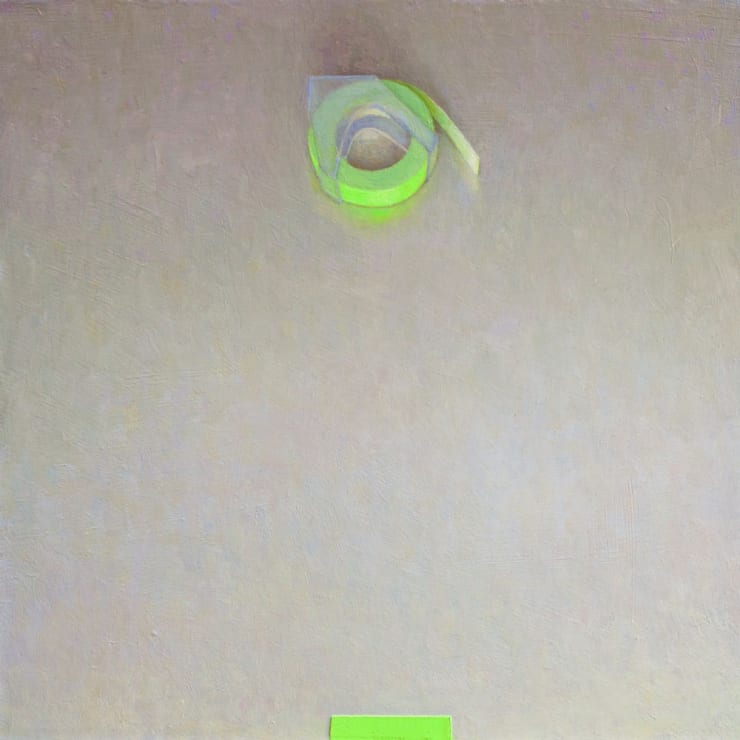 Stijn Rietman - Label Maker Tape - 2016 - olieverf op masoniet - 26 x 26 cm