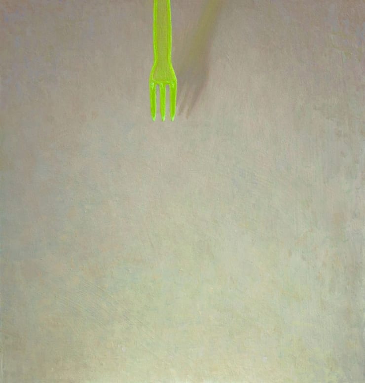 Stijn Rietman - Niets te prikken - 2016 - olieverf op masoniet - 19.2 x 18 cm