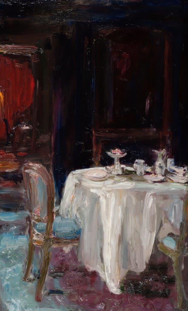 Douwe Elias - Diner - 2016 - Olie op paneel - 125 x 70 cm