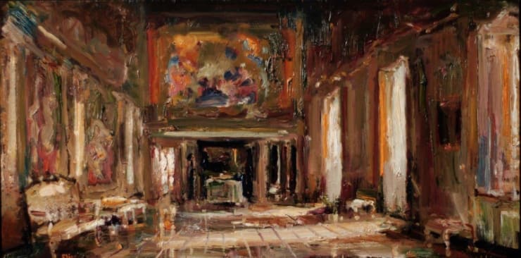 Douwe Elias - Praag - 2015 - olieverf op paneel - 30 x 60 cm