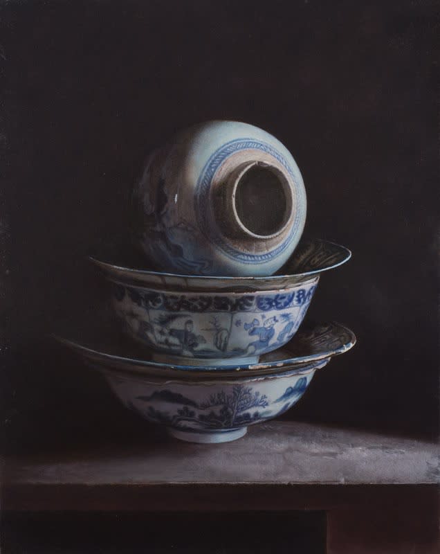 Erkin - Stapel - 2015 - Olieverf op masonite - 44 x 34 cm