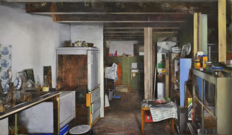 Carlos Sagrera - Palimpsest - 2015 - acrylverf op doek - 70 x 120 cm