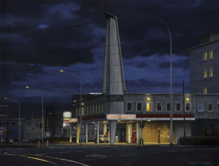 Dimitri Desiron - Hotel - 2015 - olieverf op paneel - 30x40 cm