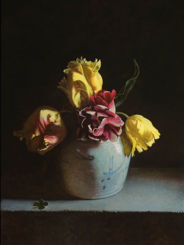 Stilleven met tulpen - 2015 - olieverf op paneel - 40 X 30 cm