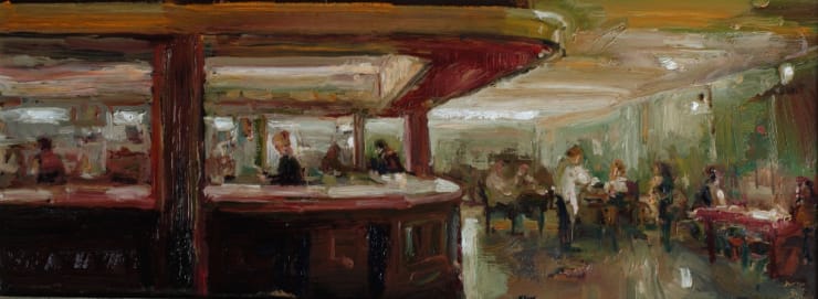 Douwe Elias - Lissabon - 2015 - olieverf op paneel - 30 x 80 cm