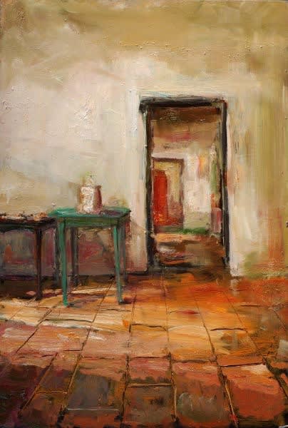 Douwe Elias - Vakantiehuis - 2015 - Olieverf op paneel - 90 x 60