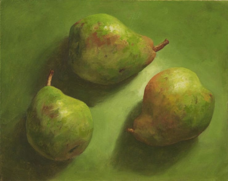 Nico Heilijgers - Peren II - 2014 - olieverf op paneel - 24 x 29 cm