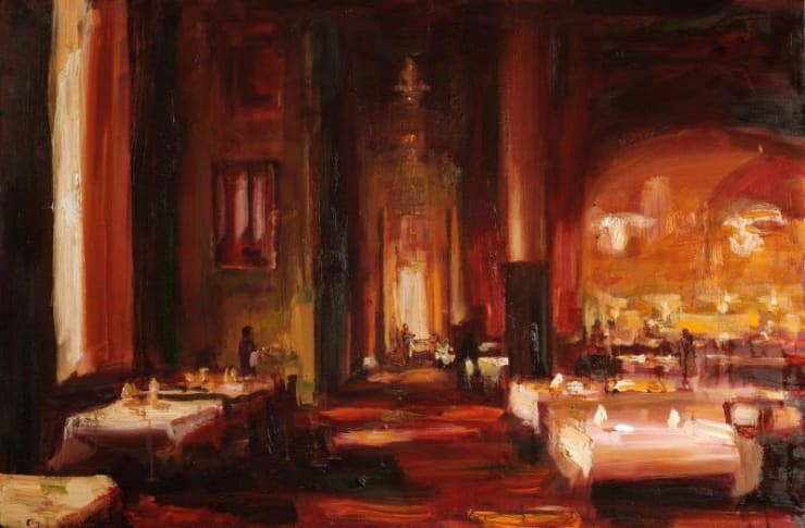 Douwe Elias - American Hotel - 2014 - olieverf op doek - 100 x 150 cm