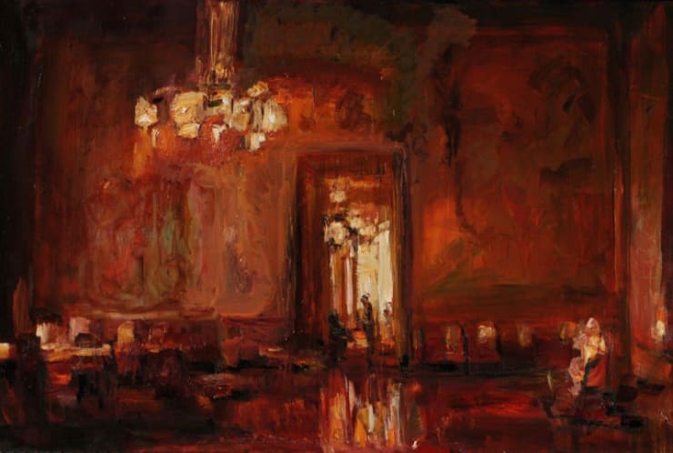 Douwe Elias - Zondagmiddag - 2014 - olieverf op doek - 100 x 150 cm