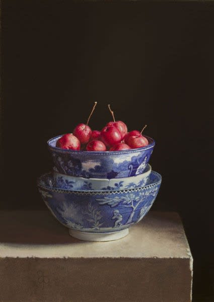 Erkin - Stilleven met sierappeltjes - 2014 - olieverf op paneel - 35 x 25 cm