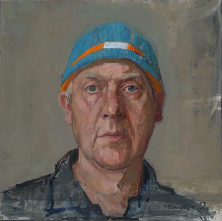 Pieter Pander, Zelfportret met schaatmuts, 2013