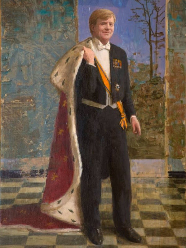 Onthulling portret koning Willem-Alexander door Kenne Grégoire