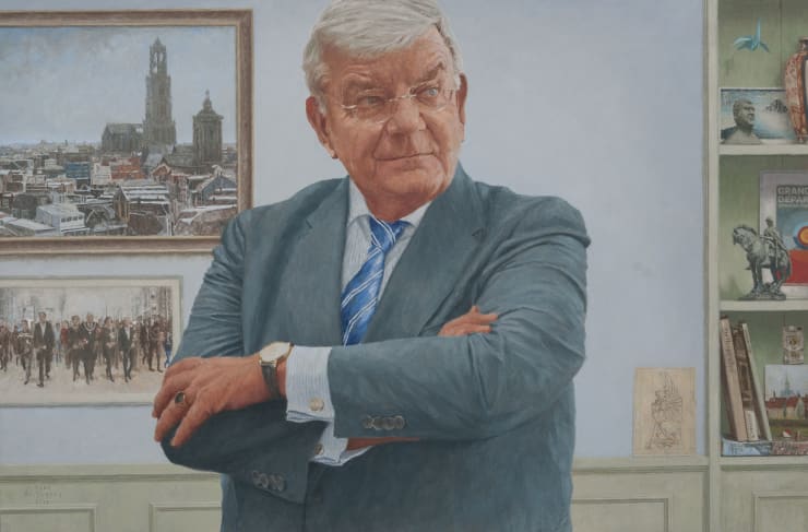 Nico Heilijgers is honored to be selected to paint Jan van Zanen's portrait!