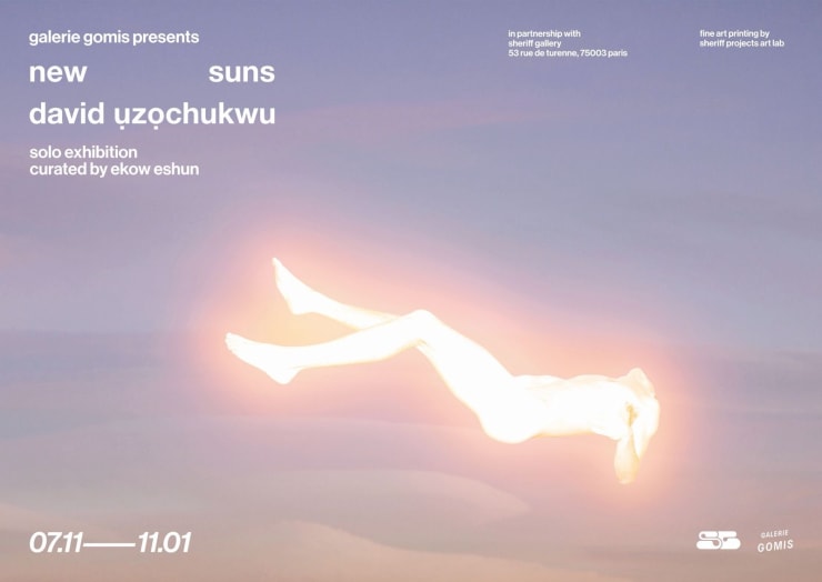 David Uzochukwu, NEW SUNS, exhibition poster, 2024