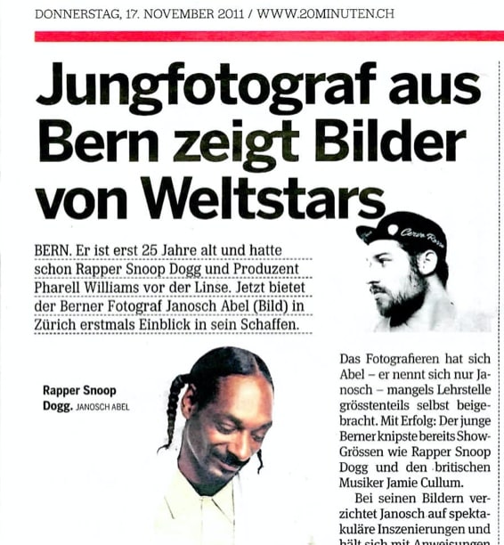 Jungfotograf aus Bern zeigt Bilder von Weltstars