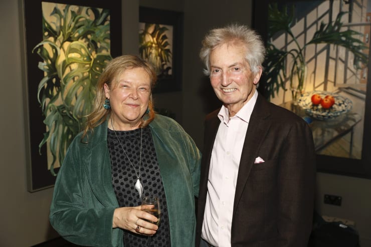 Delia Hickey and Paul Cusack at the opening of the 'Botanical Fusion. Singapore to Dublin' Exhibition