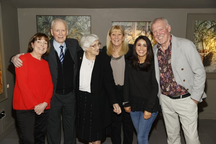 Irene Donovan, Brendan and Kathleen Byrne, Pauline and Alison Hazel and Gerard Byrne at the opening of the 'Botanical Fusion. Singapore to Dublin' Exhibition