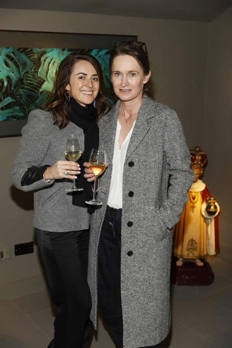 Jane Forrestal and Tracy Kelly at the opening of the 'Botanical Fusion. Singapore to Dublin' Exhibition