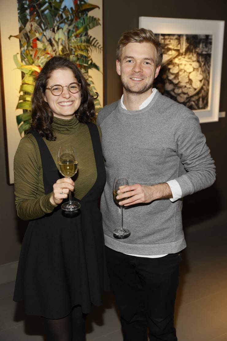 Lioba Gnauert and Christoph Gringnuth at the opening of the 'Botanical Fusion. Singapore to Dublin' Exhibition
