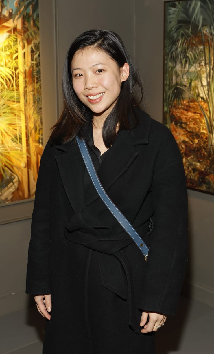 Wan Ti Chen at the opening of the 'Botanical Fusion. Singapore to Dublin' Exhibition