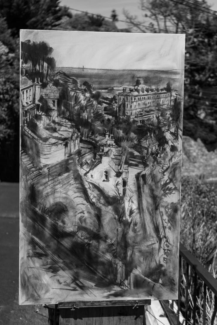 2015 06 10 Gerard Byrne Plein Air Painting Sorrento Terrace Dalkey Ireland Photo Credit Colm Murphy 1 1