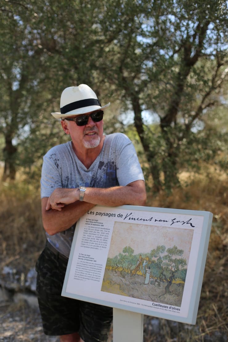 2015 08 07 Gerard Byrne Visiting Saint Paul De Mausole Saint Remy France Following Vincent Van Gogh Photo Credit Agata Byrne 2