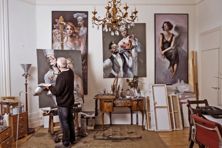 2016 02 19 Gerard Byrne Painting Artist Studio Brighton Uk Photo Credit Andrew Roach Photography 1