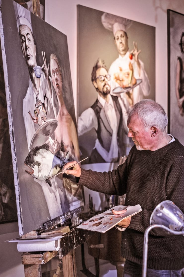 2016 02 19 Gerard Byrne Painting Artist Studio Brighton Uk Photo Credit Andrew Roach Photography 2
