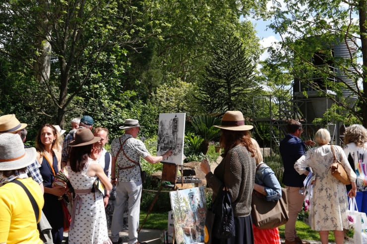 21 MAY 2019 CHELSEA FLOWER SHOW, LONDON The Resilience Garden, Designer: Sarah Eberle The Grain Silo photo: Agata Byrne