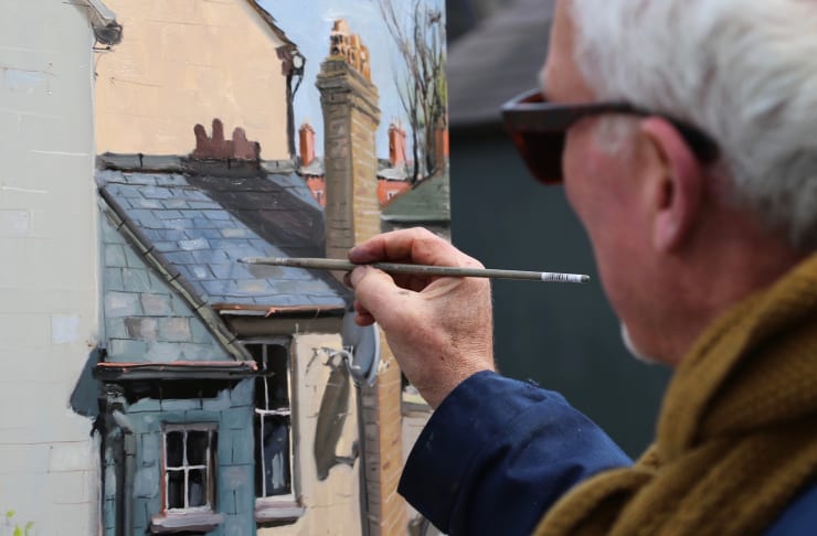 09 APRIL 2020 THE GERARD BYRNE STUDIO, RANELAGH, DUBLIN Gallery Rooftop We're All in This Together photo: Agata Byrne