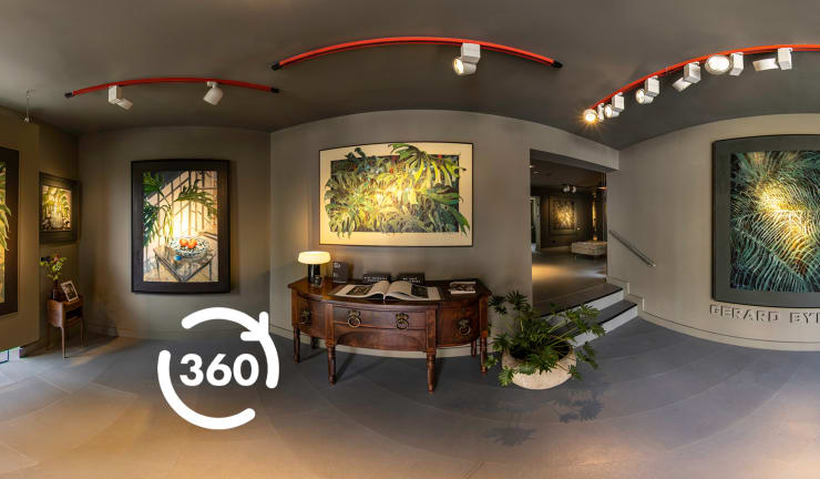 Botanical Fusion - interactive 360 Virtual Art Exhibition by irish artist Gerard Byrne, Gerard Byrne Studio - Fine Art Gallery Dublin