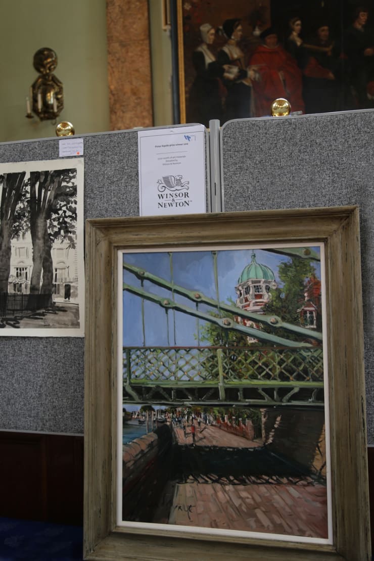 Winsor & Newton Prize Winning en plein air painting by Gerard Byrne, Pintar Rapido London 2016